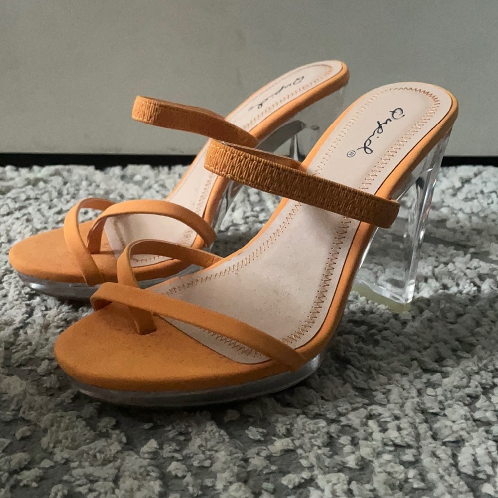 Orange heels never worn